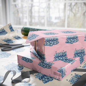 Abolish Ice Wrapping Paper Roll Minnesota Resistance Protest TS12 Light Pink Print Your Wear
