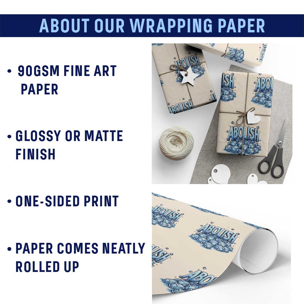 Abolish Ice Wrapping Paper Roll Minnesota Resistance Protest TS12 Print Your Wear