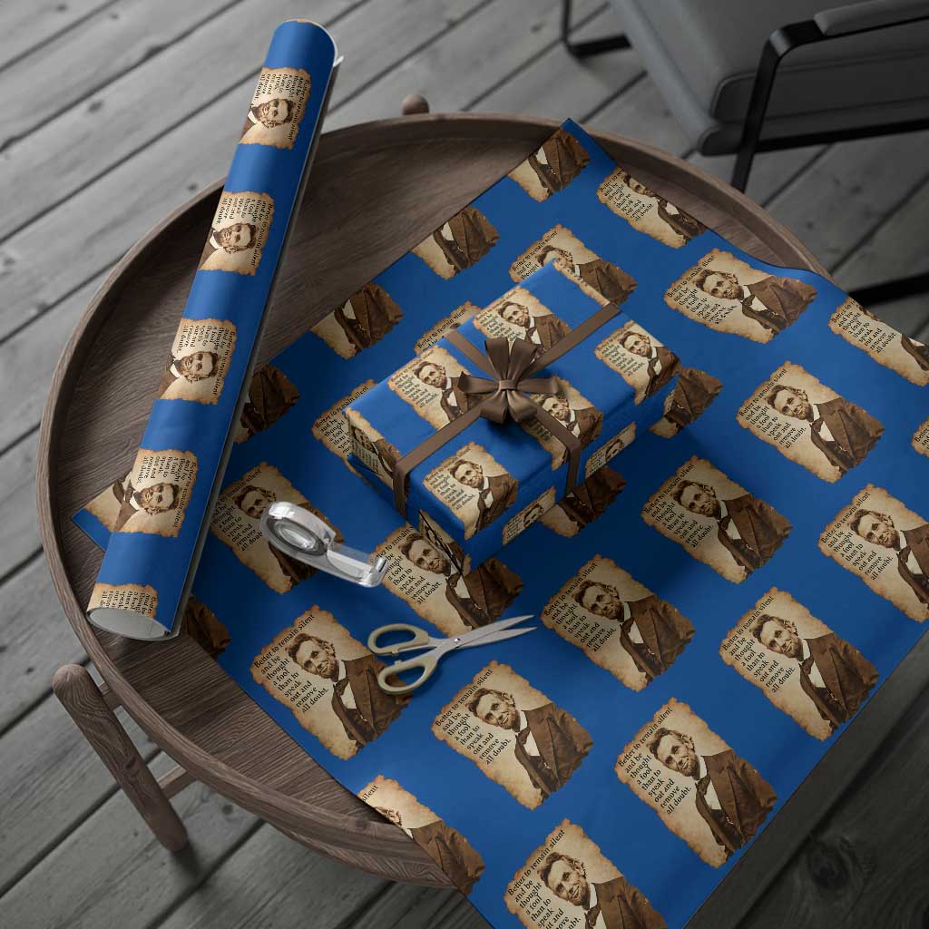 Abraham Lincoln American History Teacher School Wrapping Paper Roll TS14 Blue Print Your Wear