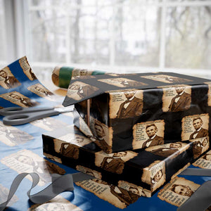 Abraham Lincoln American History Teacher School Wrapping Paper Roll TS14 Black Print Your Wear
