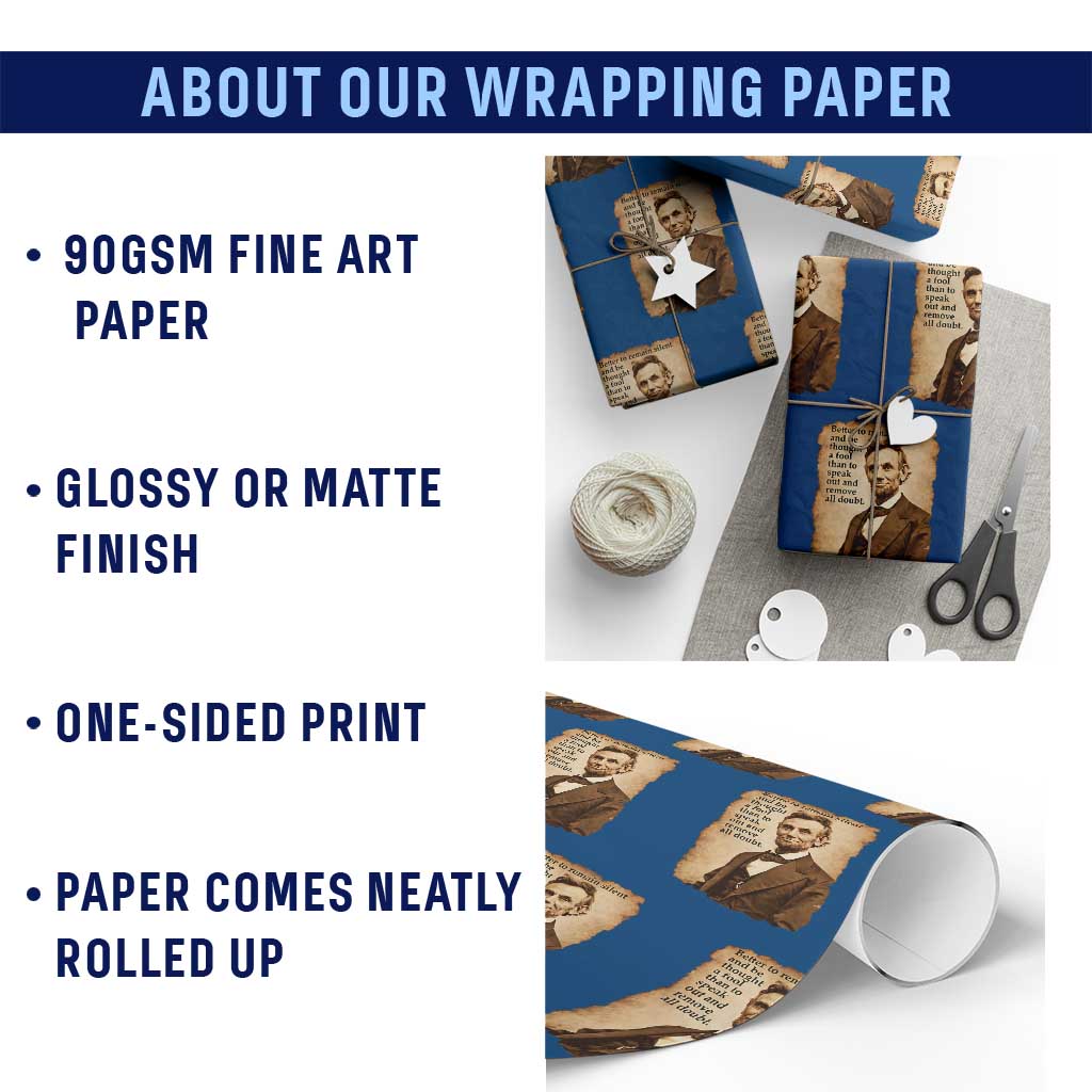 Abraham Lincoln American History Teacher School Wrapping Paper Roll TS14 Print Your Wear
