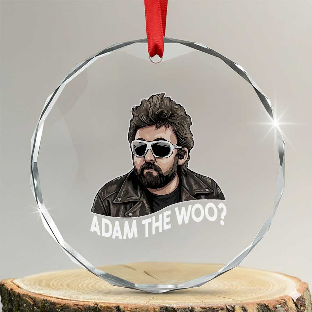 Adam Inspired Graphic Crystal Glass Ornament The Woo Memorial Tribute TS02 Transparent Glass 3'' Circle Print Your Wear