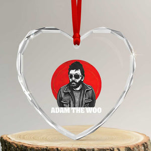 Adam Inspired Graphic Heart Crystal Glass Ornament The Woo In Remembrance Memorial Tribute TS02 Transparent Glass 3'' Heart Print Your Wear
