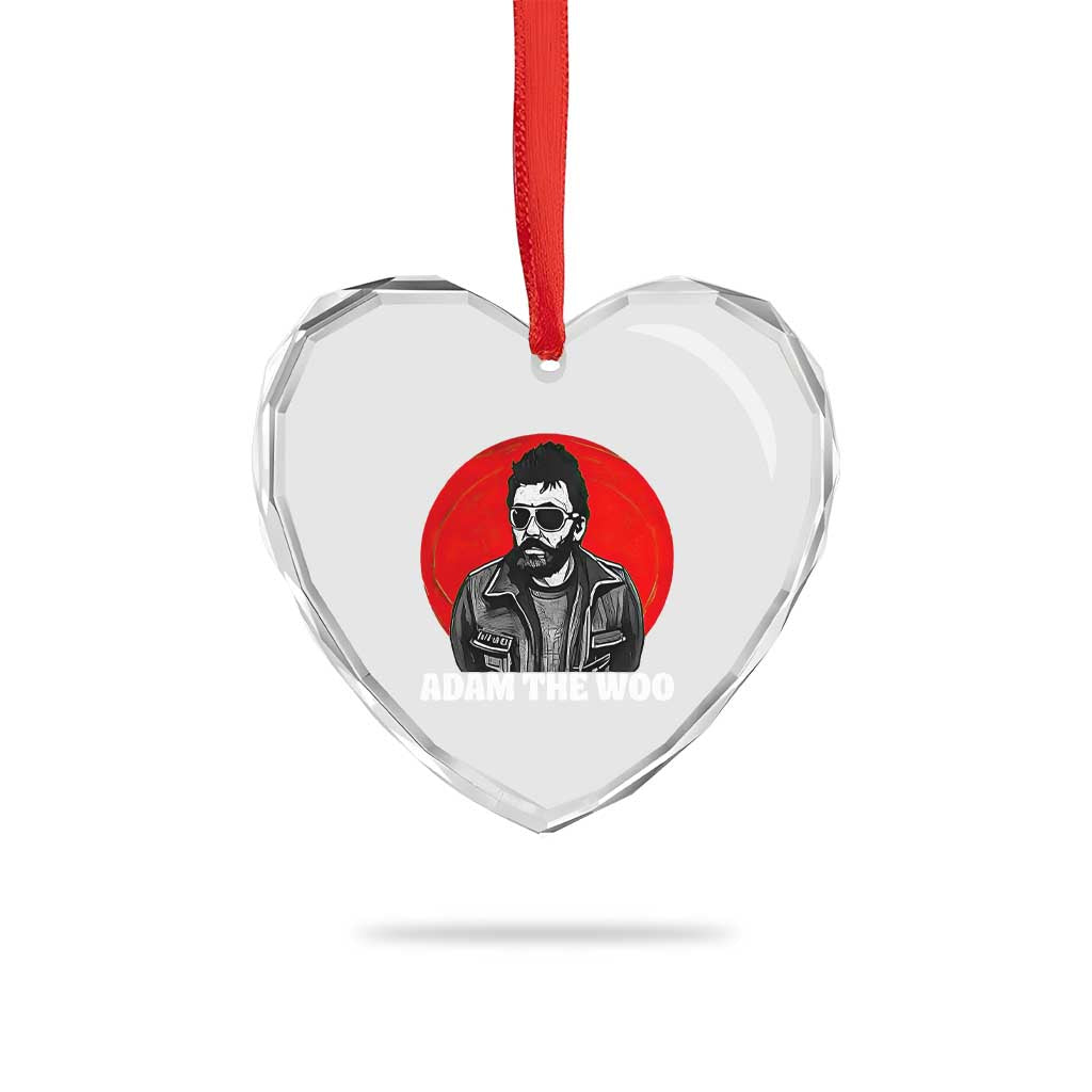 Adam Inspired Graphic Heart Crystal Glass Ornament The Woo In Remembrance Memorial Tribute TS02 Print Your Wear