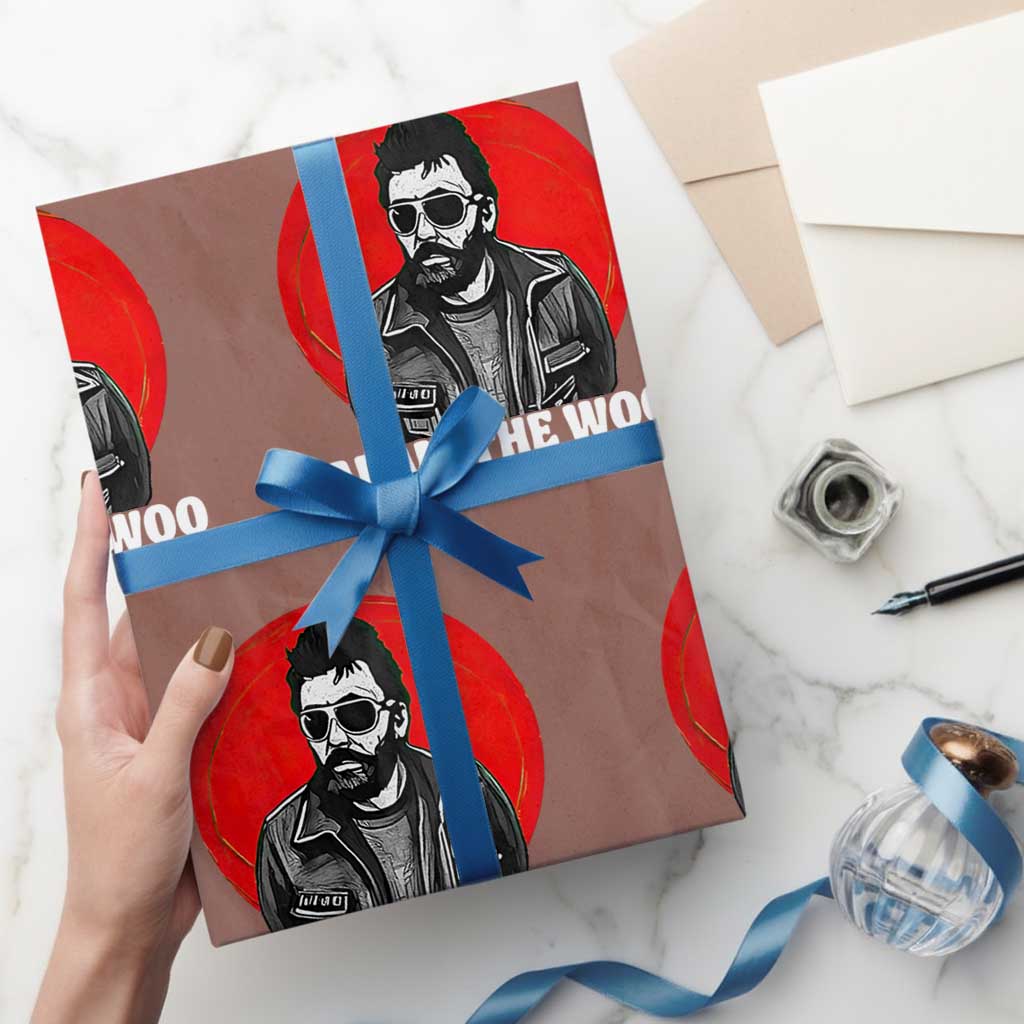 Adam Inspired Graphic Wrapping Paper Roll The Woo In Remembrance Memorial Tribute TS02 Mocha Print Your Wear