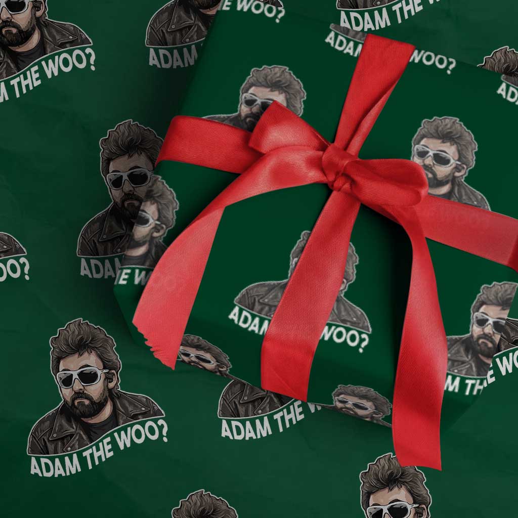 Adam Inspired Graphic Wrapping Paper Roll The Woo Memorial Tribute TS02 Green Print Your Wear
