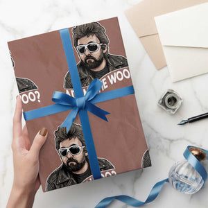 Adam Inspired Graphic Wrapping Paper Roll The Woo Memorial Tribute TS02 Mocha Print Your Wear