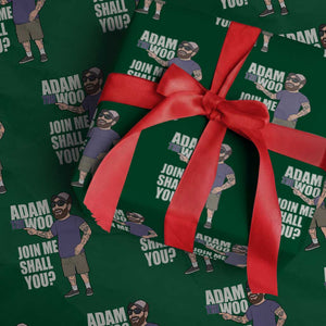 Adam Inspired Graphic Wrapping Paper Roll The Woo Memorial Tribute Join Me Shall You TS02 Green Print Your Wear