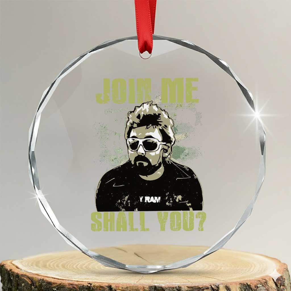 Adam Inspired Memorial Crystal Glass Ornament Join Me Shall You The Woo Tribute TS11 Transparent Glass 3'' Circle Print Your Wear