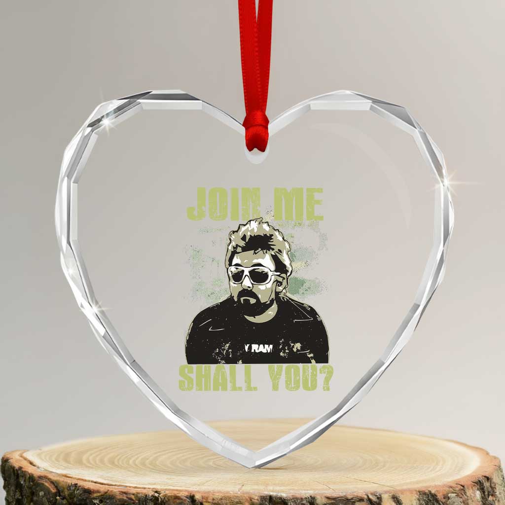 Adam Inspired Memorial Heart Crystal Glass Ornament Join Me Shall You The Woo Tribute TS11 Transparent Glass 3'' Heart Print Your Wear