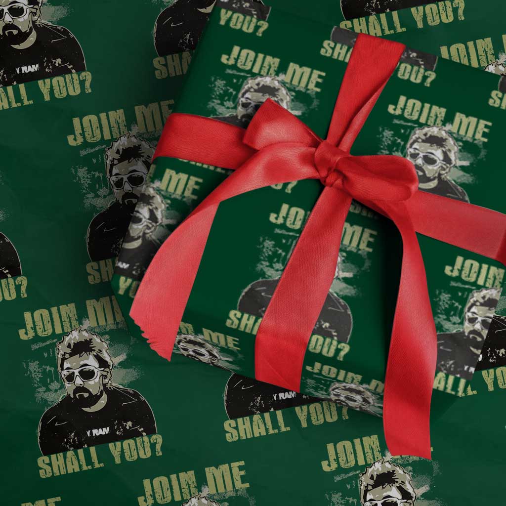 Adam Inspired Memorial Wrapping Paper Roll Join Me Shall You The Woo Tribute TS11 Green Print Your Wear
