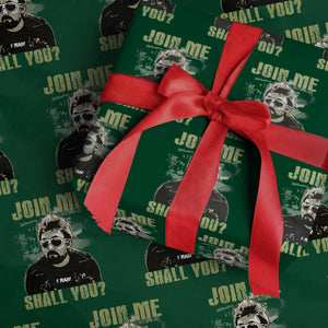 Adam Inspired Memorial Wrapping Paper Roll Join Me Shall You The Woo Tribute TS11 Green Print Your Wear