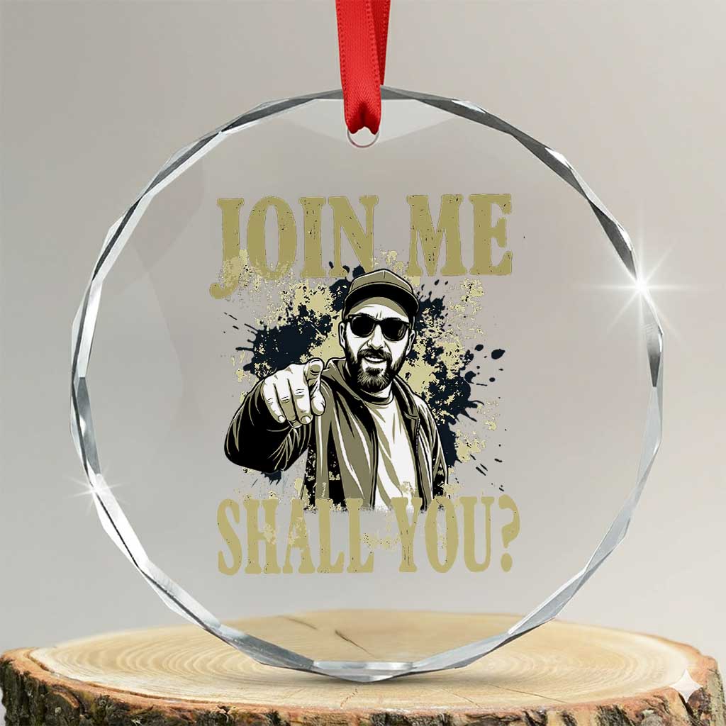 Adam Memorial Tribute Crystal Glass Ornament Join Me Shall You TS14 Transparent Glass 3'' Circle Print Your Wear