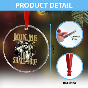 Adam Memorial Tribute Crystal Glass Ornament Join Me Shall You TS14 Print Your Wear