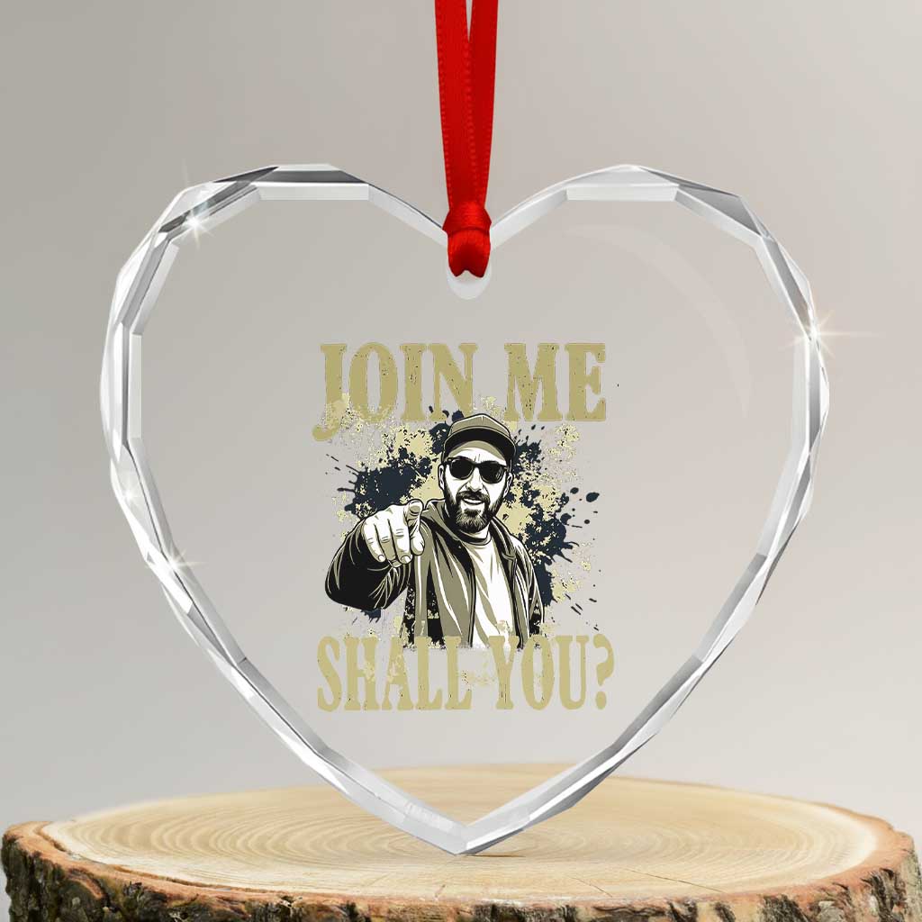 Adam Memorial Tribute Heart Crystal Glass Ornament Join Me Shall You TS14 Transparent Glass 3'' Heart Print Your Wear