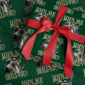 Adam Memorial Tribute Wrapping Paper Roll Join Me Shall You TS14 Green Print Your Wear
