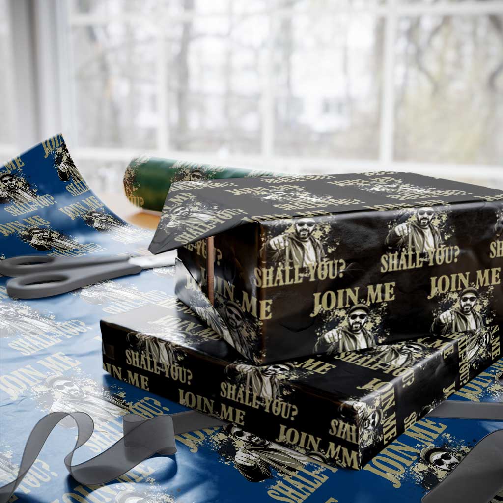 Adam Memorial Tribute Wrapping Paper Roll Join Me Shall You TS14 Black Print Your Wear