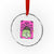 ADHD Meme Crystal Glass Ornament Neurodivergent Wizard Frog I Cant Focus TS10 Transparent Glass 3'' Circle Print Your Wear