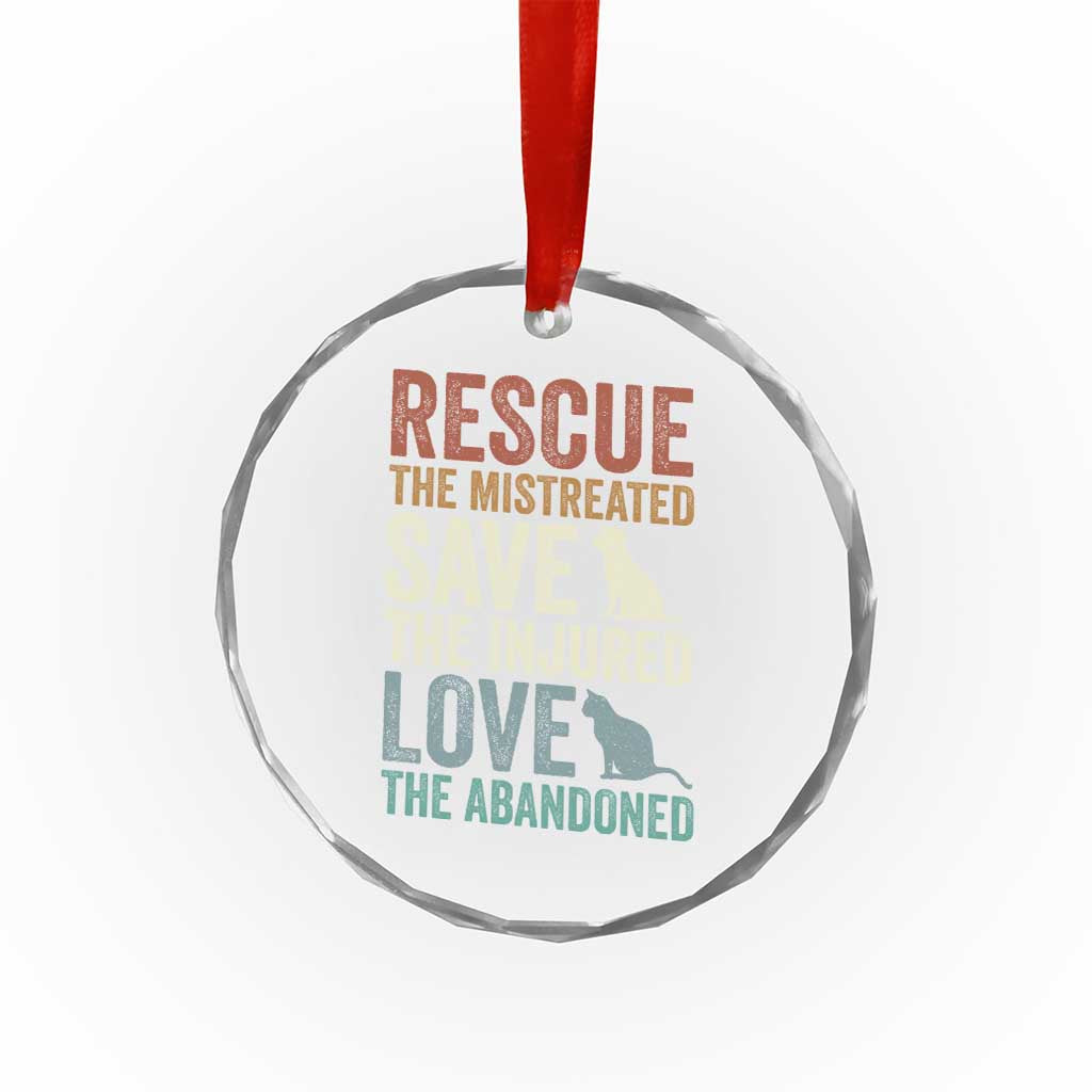 Adopt A Shelter Pet Crystal Glass Ornament Rescue Save Love Cat Dog Adoption Animal Rescue TS10 Transparent Glass 3'' Circle Print Your Wear