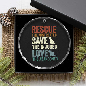 Adopt A Shelter Pet Crystal Glass Ornament Rescue Save Love Cat Dog Adoption Animal Rescue TS10 Print Your Wear