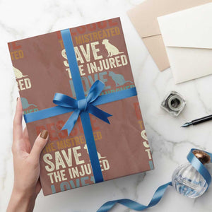 Adopt A Shelter Pet Wrapping Paper Roll Rescue Save Love Cat Dog Adoption Animal Rescue TS10 Mocha Print Your Wear