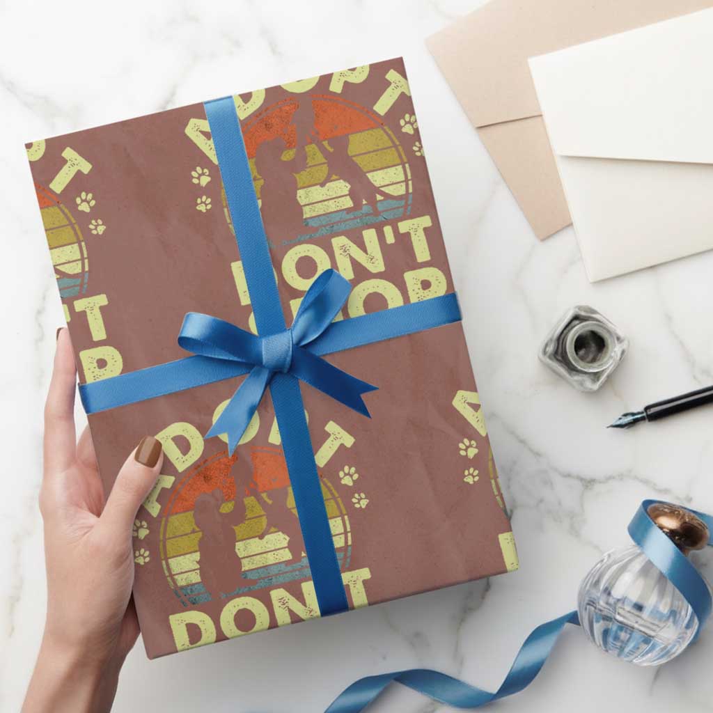 Adopt Dont Shop Wrapping Paper Roll Vintage Retro Cat Dog Rescue Animal Lovers Shelter Volunteer TS10 Mocha Print Your Wear