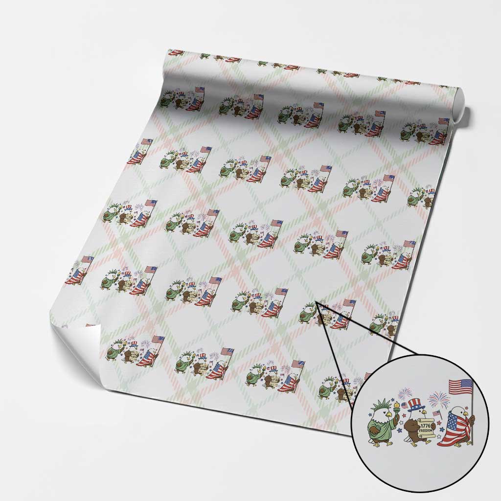 Adorable Patriotic Eagle 250 Years Of Freedom Wrapping Paper Roll USA Anniversary Gift TS12 Christmas Plaid Print Your Wear