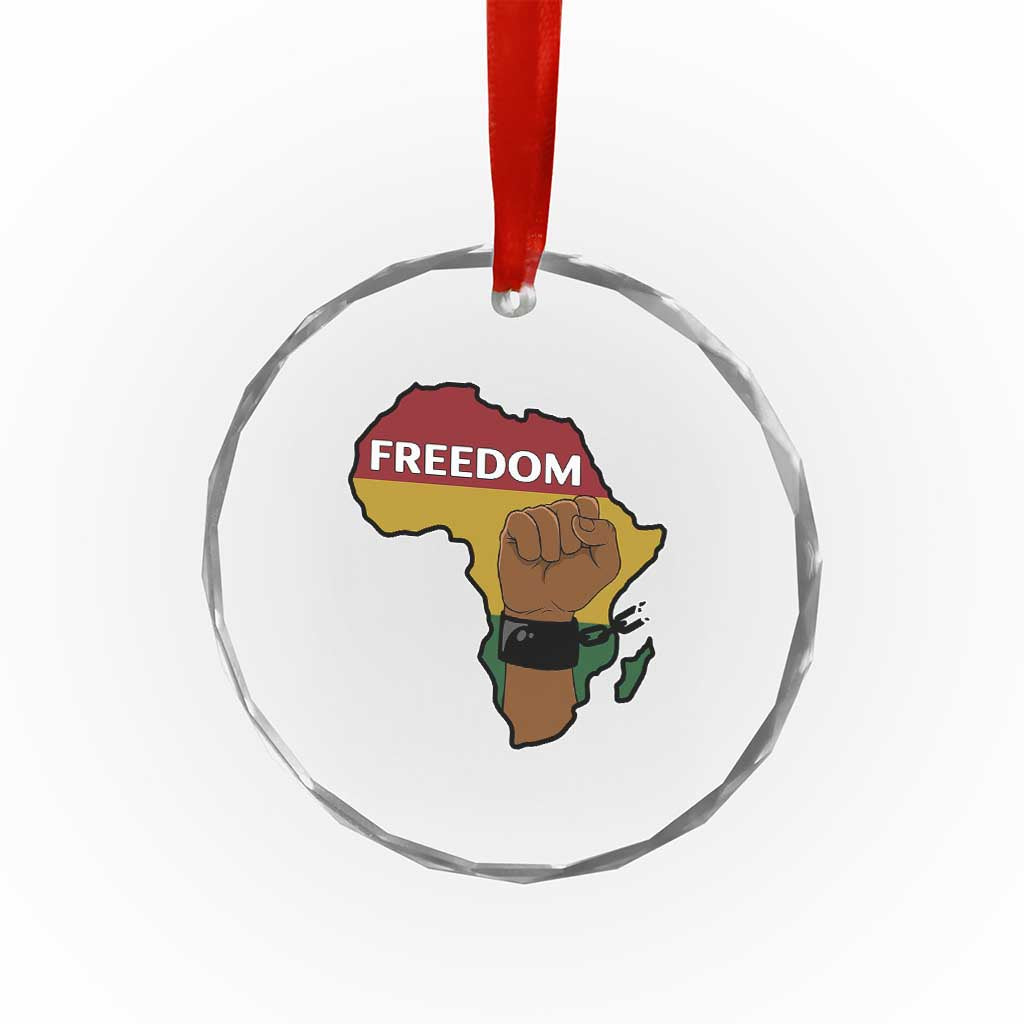 Africa Freedom Liberation Black Power Crystal Glass Ornament TS14 Print Your Wear