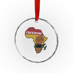 Africa Freedom Liberation Black Power Crystal Glass Ornament TS14 Print Your Wear