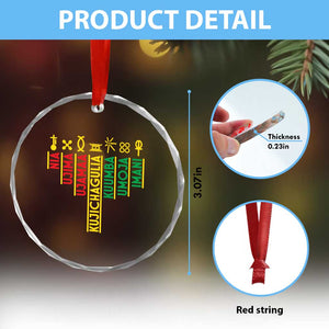 African American 7 Principles Of Kwanzaa Crystal Glass Ornament TS09 Print Your Wear