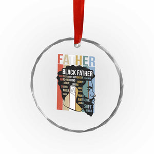 African American Black Father Crystal Glass Ornament Fathers Day Juneteenth TS11 Print Your Wear
