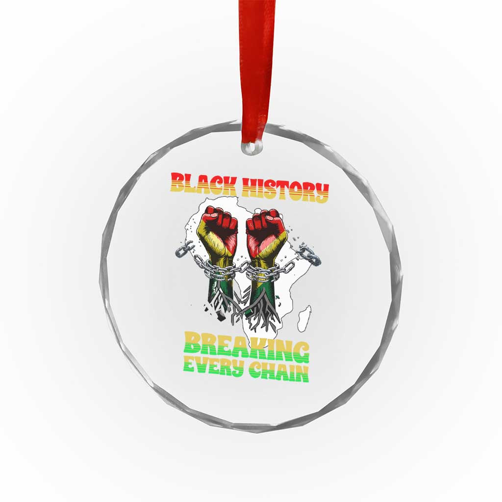 African American Civil Rights Gift Crystal Glass Ornament Breaking Every Chain TS12 Print Your Wear