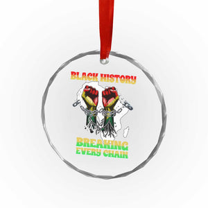 African American Civil Rights Gift Crystal Glass Ornament Breaking Every Chain TS12 Print Your Wear
