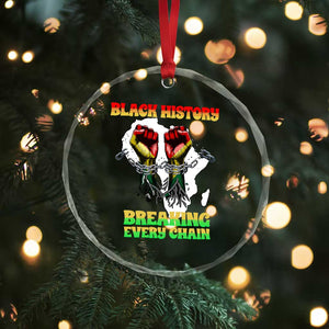African American Civil Rights Gift Crystal Glass Ornament Breaking Every Chain TS12 Print Your Wear