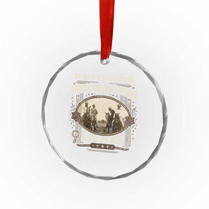 African American Cowboy Crystal Glass Ornament Black Frontiers African American Heroes In The Old West TS11 Print Your Wear