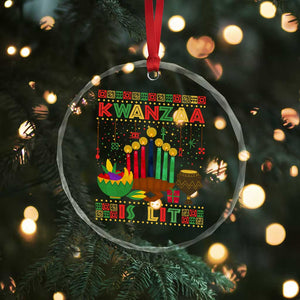 African American Kwanzaa Is Lit Crystal Glass Ornament TS09 Print Your Wear