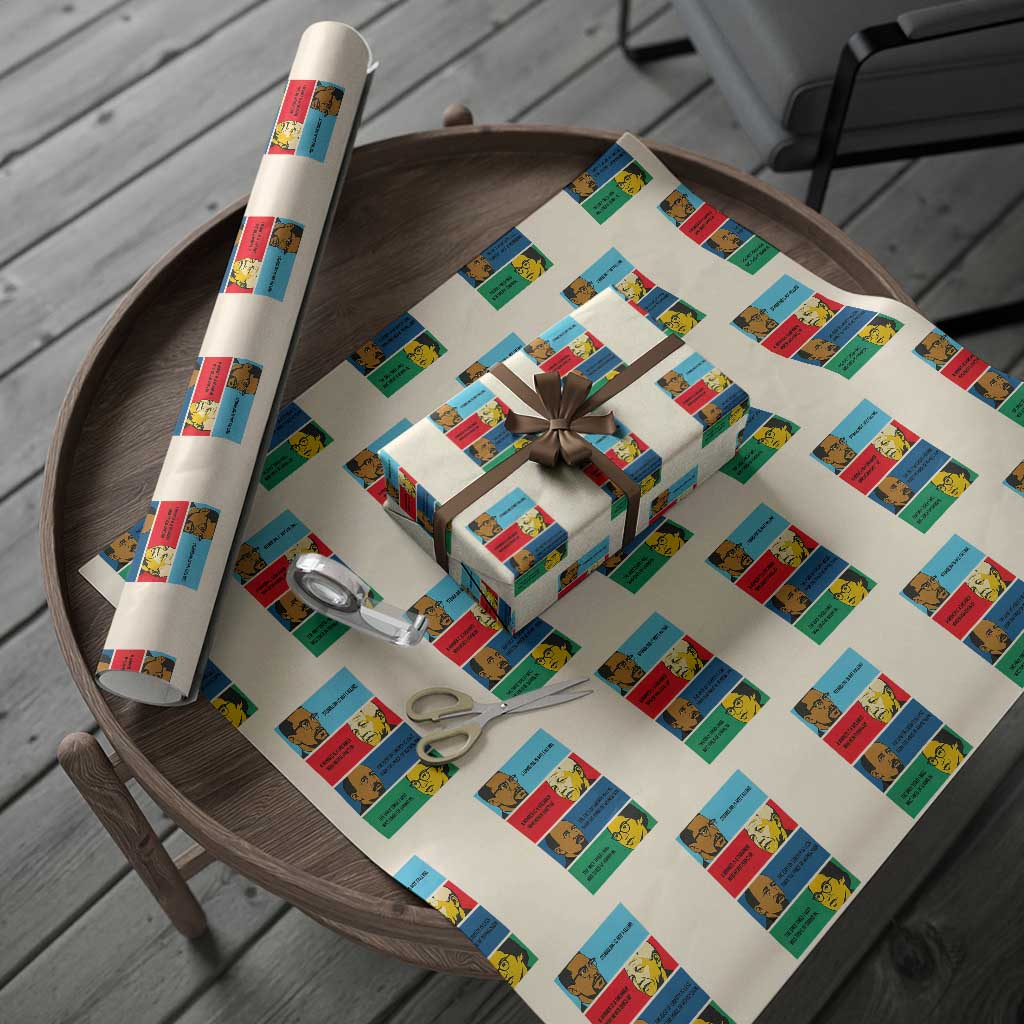 African American Leaders History Quote Gift Wrapping Paper Roll TS12 Beige Print Your Wear