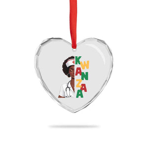 African American Nurse Heart Crystal Glass Ornament Joyful Kwanzaa Celebration Gift TS12 Print Your Wear