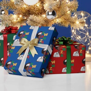 African American Nurse Wrapping Paper Roll Joyful Kwanzaa Celebration Gift - Print Your Wear
