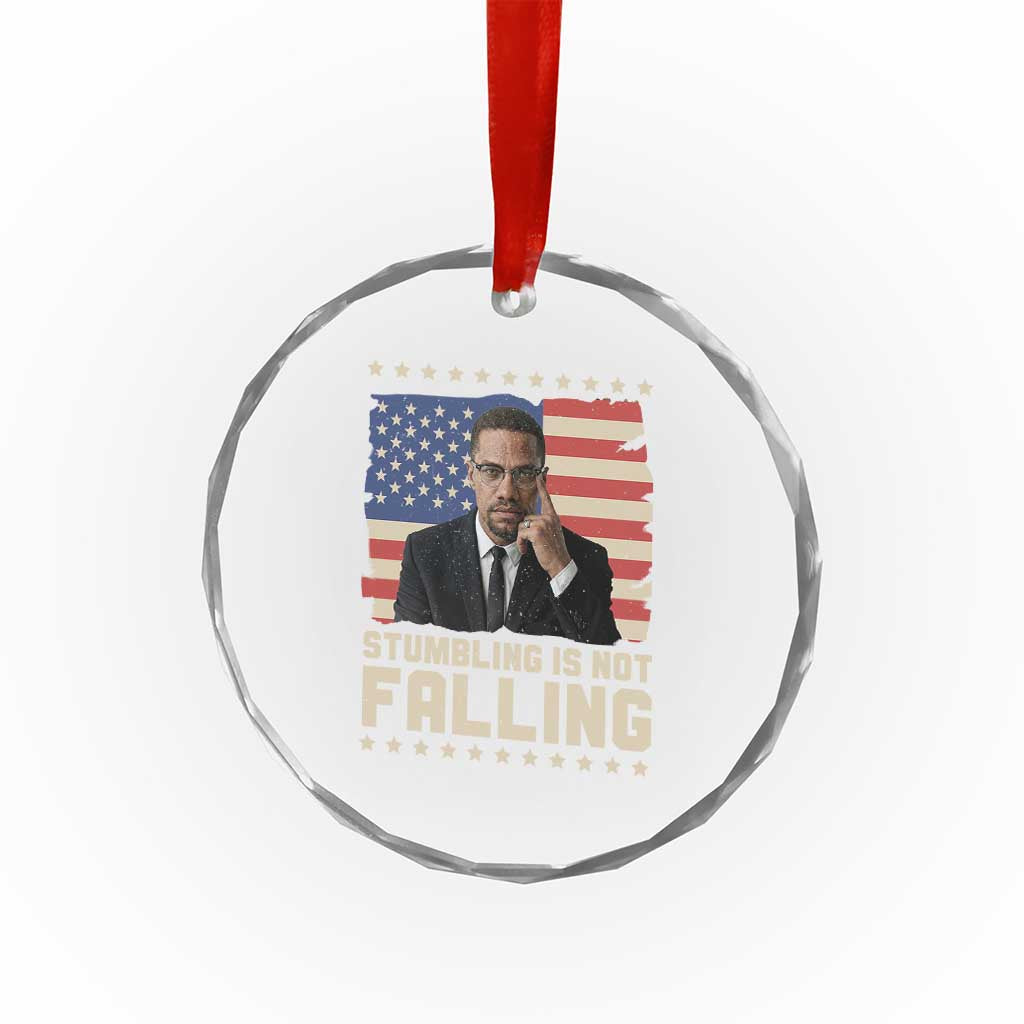 African American Pride Gift Crystal Glass Ornament Malcolm X TS12 Print Your Wear
