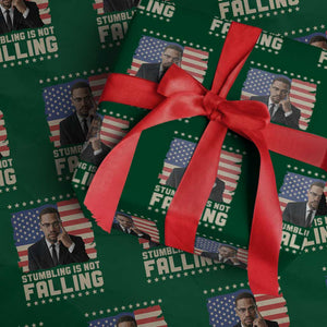 African American Pride Gift Wrapping Paper Roll Malcolm X TS12 Green Print Your Wear
