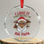 African American Santa Kwanzaa Crystal Glass Ornament I Love It When You Call Me Big Papa TS09 Transparent Glass 3'' Circle Print Your Wear