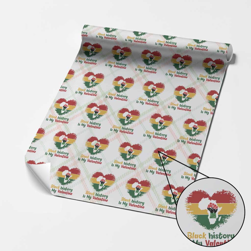 African American Women Pride Wrapping Paper Roll Black History Is My Valentine TS12 Christmas Plaid Print Your Wear
