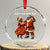 African American Xmas Crystal Glass Ornament Ain't Nothin' But A Christmas Party Mr Mrs Claus Dancing - Print Your Wear