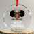 African American Xmas Crystal Glass Ornament Cute Black Girl Kids Merry Christmas TS09 Transparent Glass 3'' Circle Print Your Wear