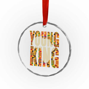 African Kente Crystal Glass Ornament Young King for Boys Men TS02 Print Your Wear