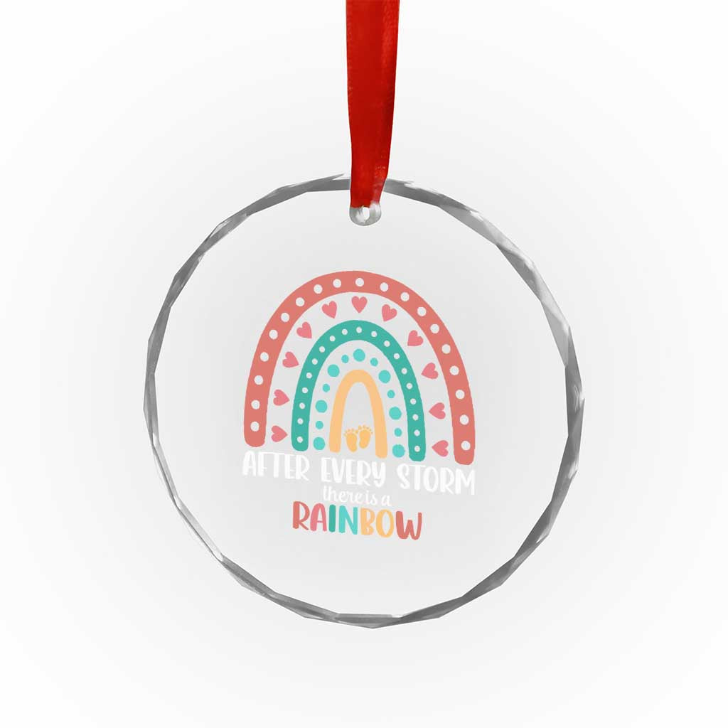 After Every Storm There Is A Rainbow Crystal Glass Ornament Pregnancy Announcement TS11 Print Your Wear