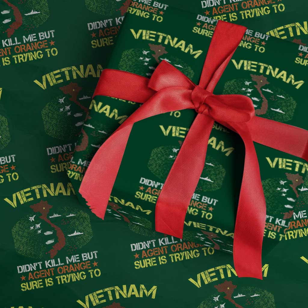 Agent Orange Dioxin Wrapping Paper Roll Vietnam Veteran Vet Gifts TS10 Green Print Your Wear