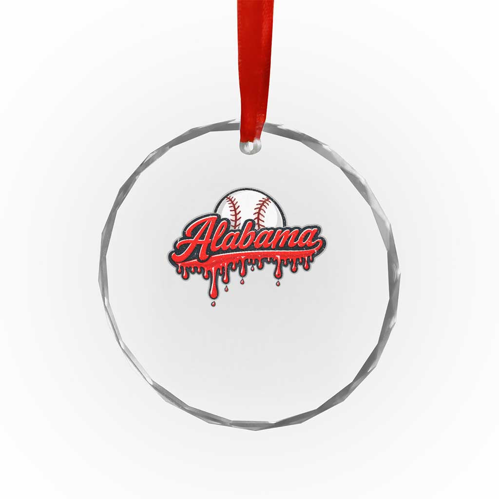 Alabama Baseball Crystal Glass Ornament Bama Sports Team Game Day TS10 Print Your Wear