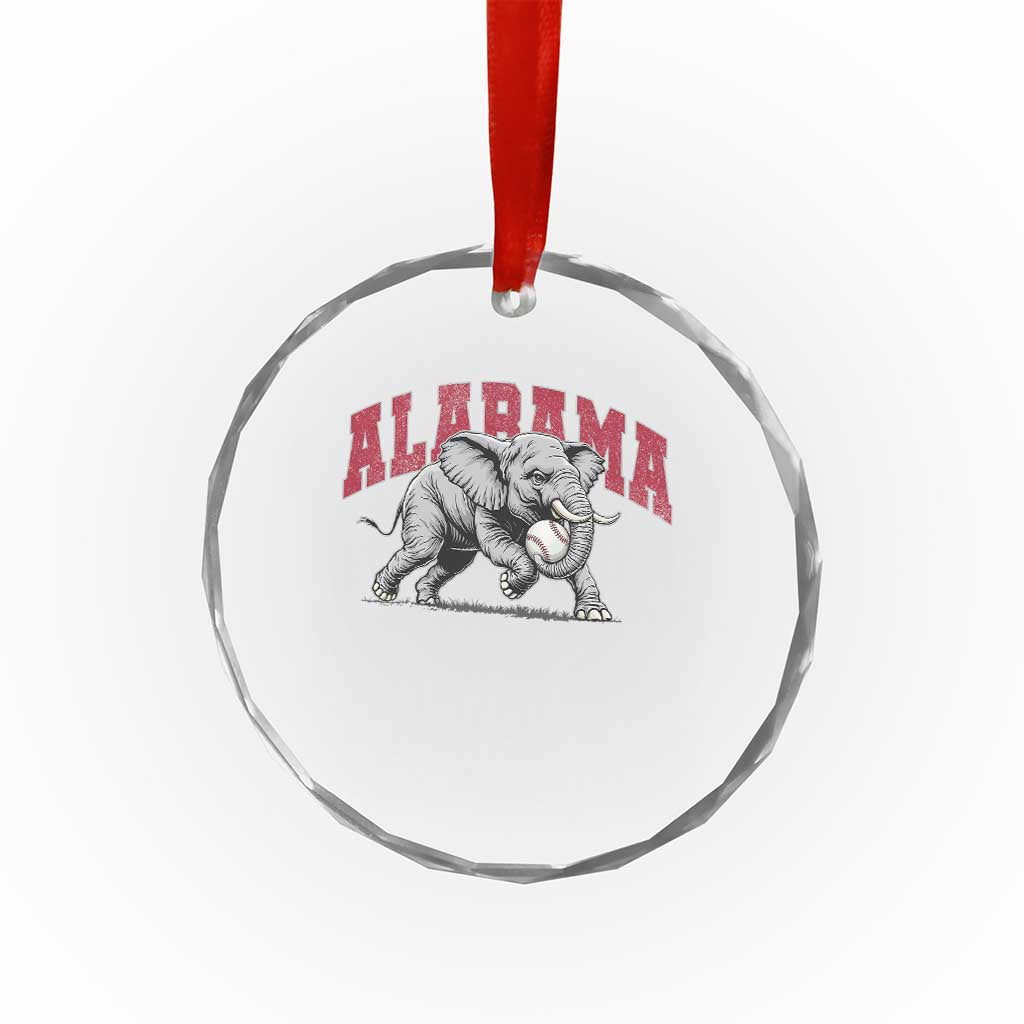 Alabama Fan Crystal Glass Ornament Baseball Bama Mascot Game Day TS10 Print Your Wear